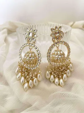 Bead Tassel Jhumka Drop Earrings