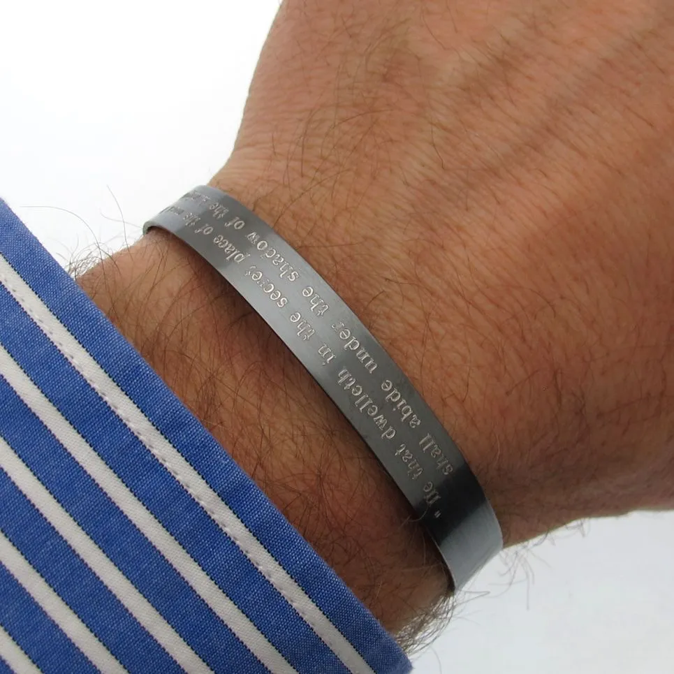 Memorial bracelet - Remembrance Cuff - Personalized SSgt Jewelry